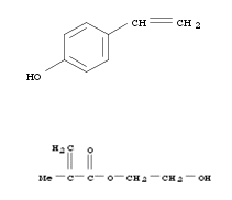 2-Propenoic acid, 2-methyl-, 2-hydroxyethyl ester, polymer with 4-ethenylphenol